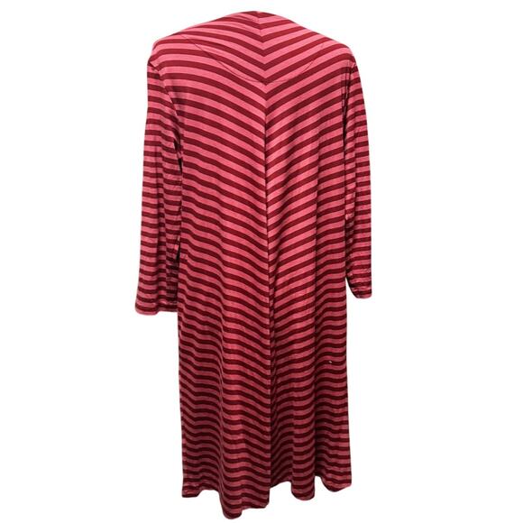 Gudrun Sjödén Organic Cotton/Modal Striped Dress Size L Lagenlook Scandi Style - Picture 4 of 7